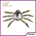 Exaggerated jewelry big spider shape brooch exaggerated spider brooch with big rhinestone